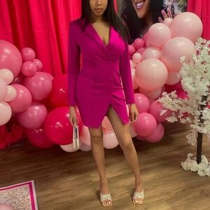 Fashion Nova Fuchsia Blazor Dress